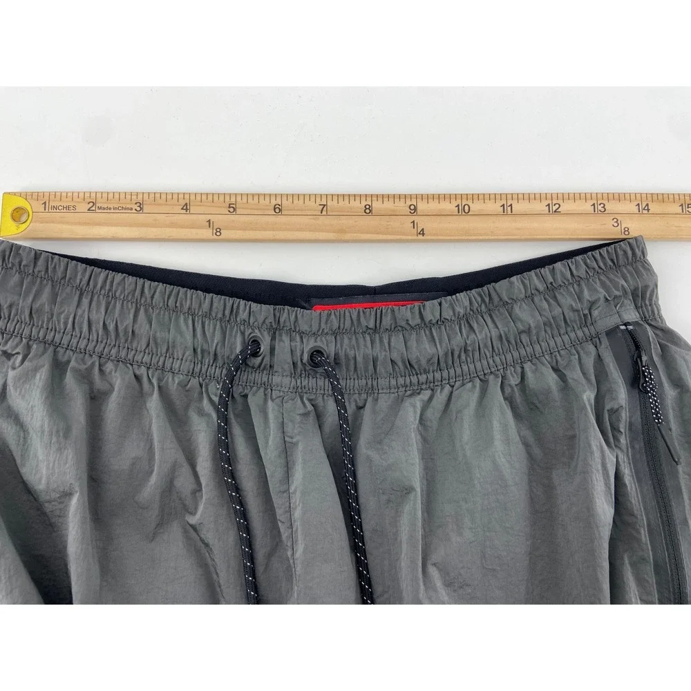 Nike Shorts Mens Medium Gray Tech Hypermesh Vent Gym Run Athletic Side Zip Liner